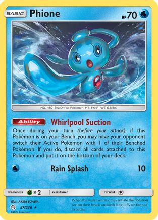 Phione 057/236 SM Cosmic Eclipse - Rare