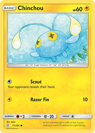 Chinchou 071 SM Cosmic Eclipse - Common
