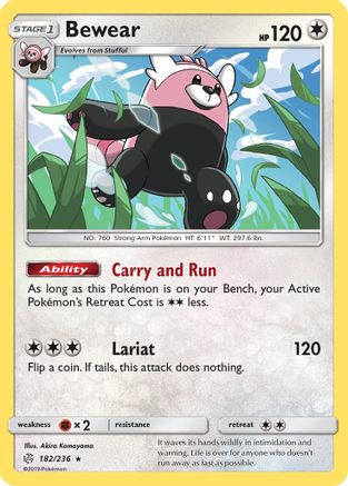 Bewear 182/236 SM Cosmic Eclipse - Rare
