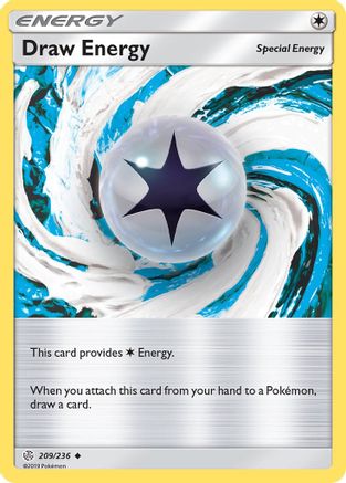 Draw Energy 209/236 - Reverse Holofoil SM Cosmic Eclipse - Uncommon