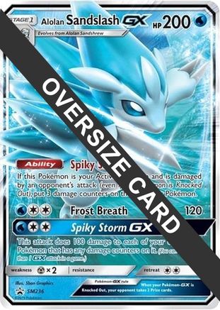 Alolan Sandslash GX SM236 - Holofoil Jumbo Cards - Promo