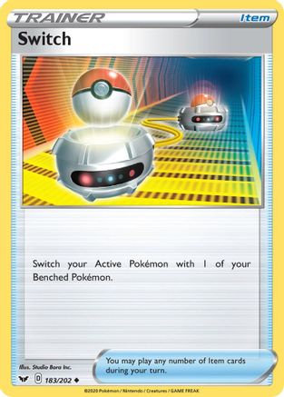 Switch 183/202 SWSH01 Sword & Shield Base Set - Uncommon