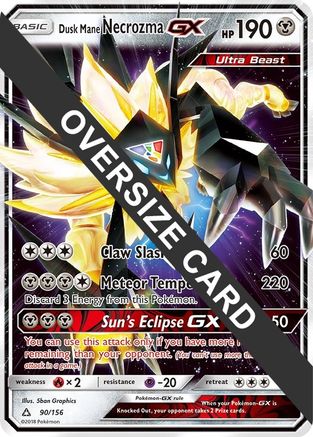 Dusk Mane Necrozma GX 090/156 - Holofoil Jumbo Cards - Promo