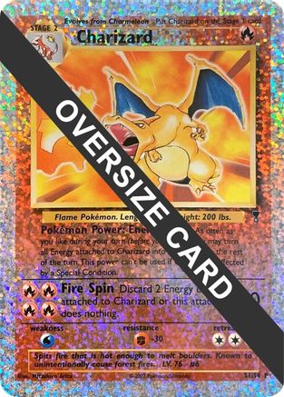 Charizard 0S1/S4 - Reverse Holofoil Jumbo Cards - Promo