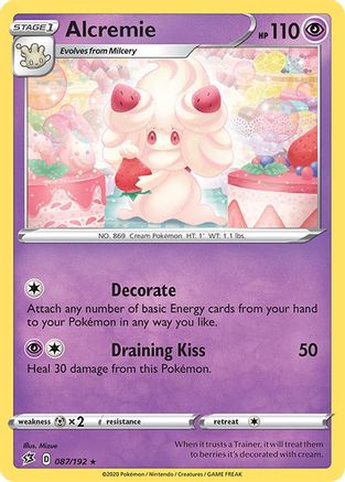 Alcremie 087/192 - Reverse Holofoil SWSH02 Rebel Clash - Rare