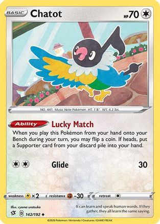 Chatot 142/192 SWSH02 Rebel Clash - Uncommon