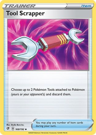 Tool Scrapper 168/192 - Reverse Holofoil SWSH02 Rebel Clash - Uncommon