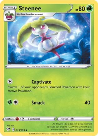 Steenee 015/189 SWSH03 Darkness Ablaze - Uncommon