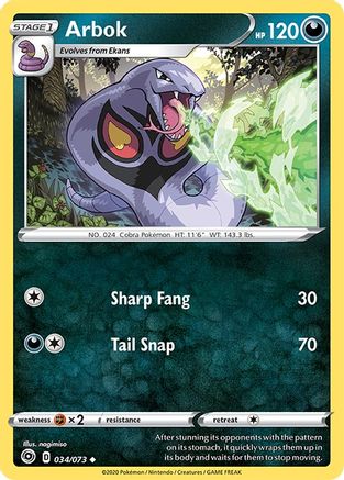 Arbok 034/73 Champions Path - Uncommon