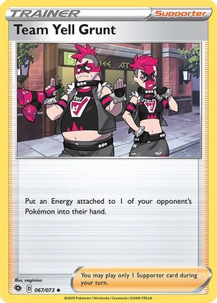 Team Yell Grunt 067/73 Champions Path - Uncommon