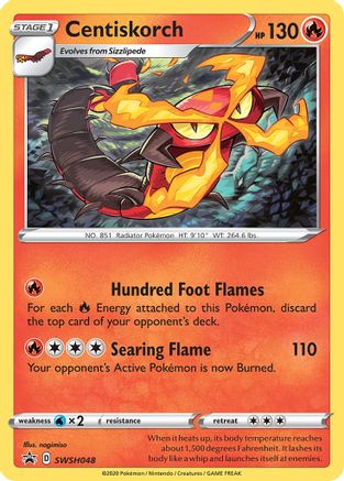 Centiskorch SWSH048 - Holofoil SWSH Sword & Shield Promo Cards - Promo