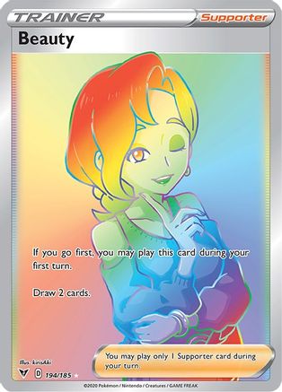 Beauty (Secret) 194/185 - Holofoil SWSH04 Vivid Voltage - Secret Rare