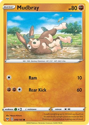 Mudbray 096/185 - Reverse Holofoil SWSH04 Vivid Voltage - Common