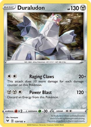 Duraludon 129/185 - Holofoil SWSH04 Vivid Voltage - Holo Rare