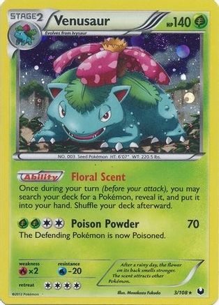 Venusaur 003/108 - Holofoil Blister Exclusives - Promo