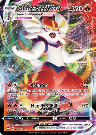 Cinderace VMAX 019/072 - Holofoil Shining Fates - Ultra Rare