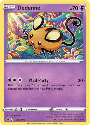 Dedenne SWSH080 - Holofoil SWSH Sword & Shield Promo Cards - Promo