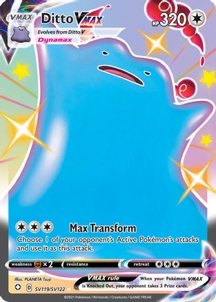 Ditto VMAX SV119/SV122 - Holofoil Shining Fates Shiny Vault - Shiny Holo Rare