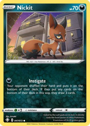 Nickit 047/072 Shining Fates - Common
