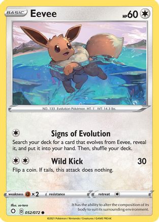 Eevee 052/072 Shining Fates - Common
