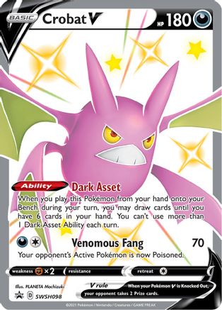 Crobat V SWSH098 - Holofoil SWSH Sword & Shield Promo Cards - Promo