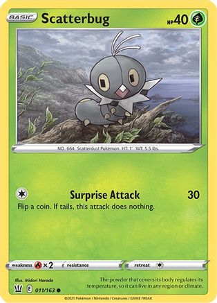 Scatterbug 011/163 SWSH05 Battle Styles - Common