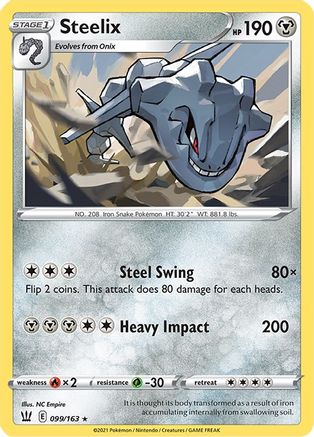 Steelix 099/163 - Holofoil SWSH05 Battle Styles - Holo Rare
