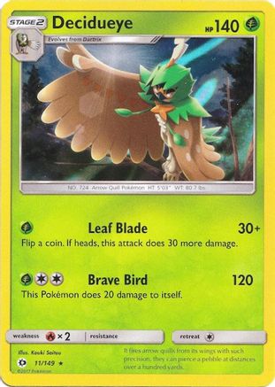Decidueye 011/149 - Holofoil Miscellaneous Cards & Products - Holo Rare