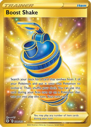 Boost Shake (Secret) 229/203 - Holofoil SWSH07 Evolving Skies - Secret Rare