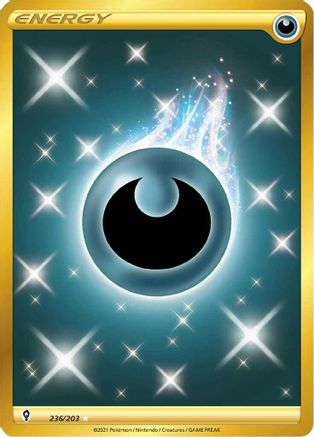 Darkness Energy (Secret) 236/203 - Holofoil SWSH07 Evolving Skies - Secret Rare