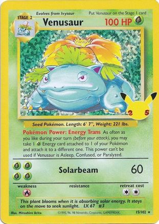 Venusaur 015/102 - Holofoil Celebrations Classic Collection - Classic Collection