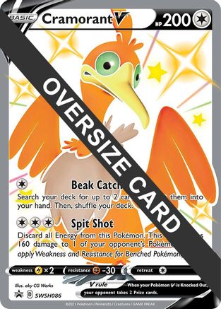 Cramorant V SWSH086 - Holofoil Jumbo Cards - Promo