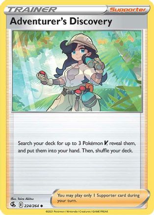 Adventurer's Discovery 224/264 SWSH08 Fusion Strike - Uncommon