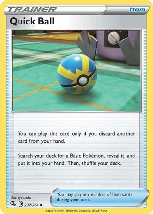 Quick Ball 237/264 SWSH08 Fusion Strike - Uncommon
