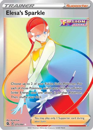 Elesa's Sparkle (Secret) 275/264 - Holofoil SWSH08 Fusion Strike - Secret Rare