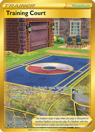 Training Court (Secret) 282/264 - Holofoil SWSH08 Fusion Strike - Secret Rare