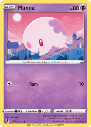 Munna 121/264 SWSH08 Fusion Strike - Common