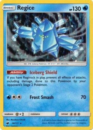 Regice 028/111 - Holofoil SM Promos - Promo