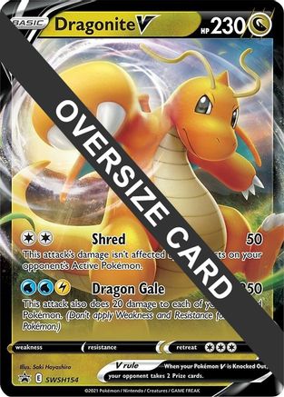 Dragonite V SWSH154 - Holofoil Jumbo Cards - Promo