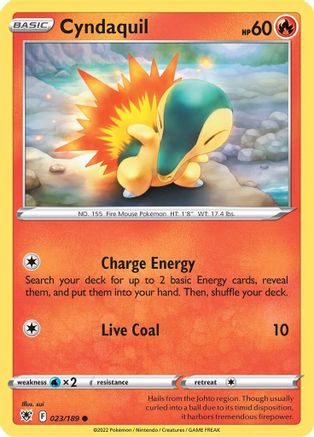 Cyndaquil 023/189 SWSH10 Astral Radiance - Common