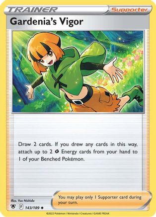 Gardenia's Vigor 143/189 - Reverse Holofoil SWSH10 Astral Radiance - Uncommon