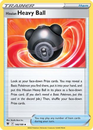 Hisuian Heavy Ball 146/189 SWSH10 Astral Radiance - Uncommon