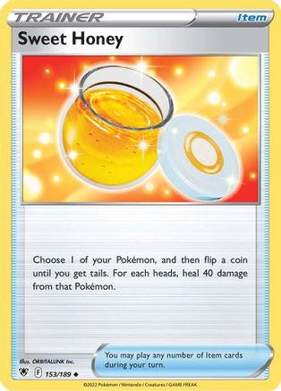 Sweet Honey 153/189 - Reverse Holofoil SWSH10 Astral Radiance - Uncommon