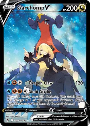 Garchomp V TG23/TG30 - Holofoil SWSH10 Astral Radiance Trainer Gallery - Ultra Rare