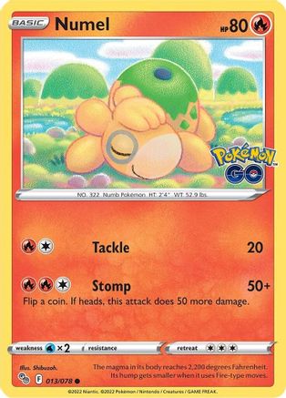 Numel 013/078 Pokemon GO - Common