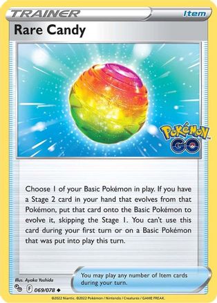 Rare Candy 069/078 Pokemon GO - Uncommon