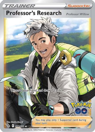 Professor's Research (Full Art) 078/078 - Holofoil Pokemon GO - Ultra Rare