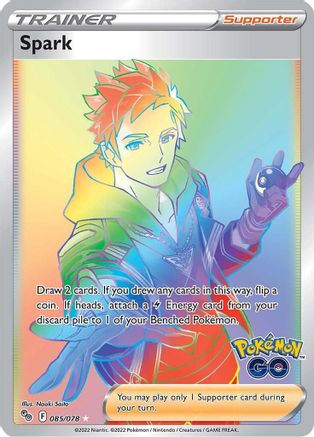 Spark (Secret) 085/078 - Holofoil Pokemon GO - Secret Rare
