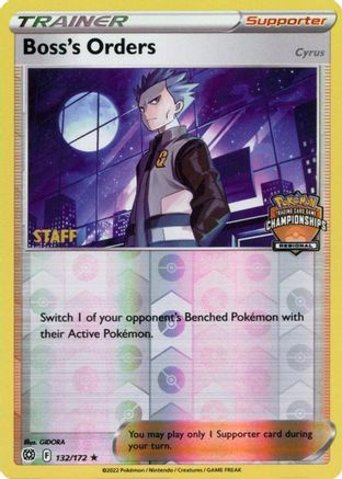 Boss's Orders 132/172 - Reverse Holofoil League & Championship Cards - Promo