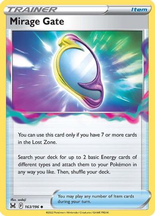 Mirage Gate 163/196 - Reverse Holofoil SWSH11 Lost Origin - Uncommon
